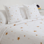Constellations White Cotton Bedding Cushion Cover