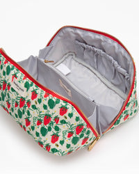 Ella Flat Lay Make Up Case  - full of Strawberries!