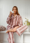 Cotton Pyjamas in Pink Stripe