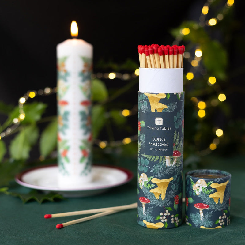 Woodland Forest Tube of Matches | 50 Long Candle Matches