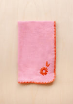 Cotton & Linen Table Napkins in Blue or Pink