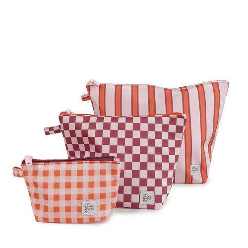 Iced Vovo Blossom Blueberry Handy Pouches - Set of 3