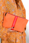 Large Striped Everything Bag in Pink, Orange or Gold