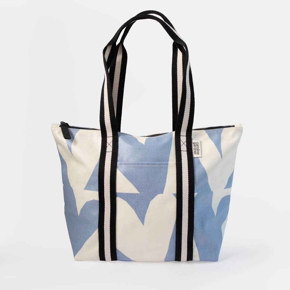 Blue Checkmate Hearts Overnight Bag