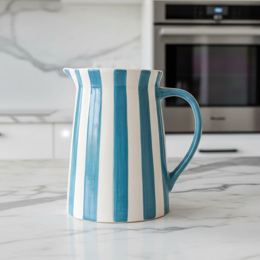 Striped Pitcher Jug