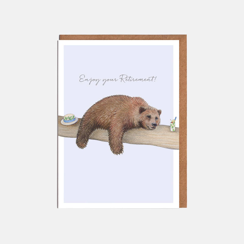 Bear Retirement Card - 'Enjoy Your Retirement!'