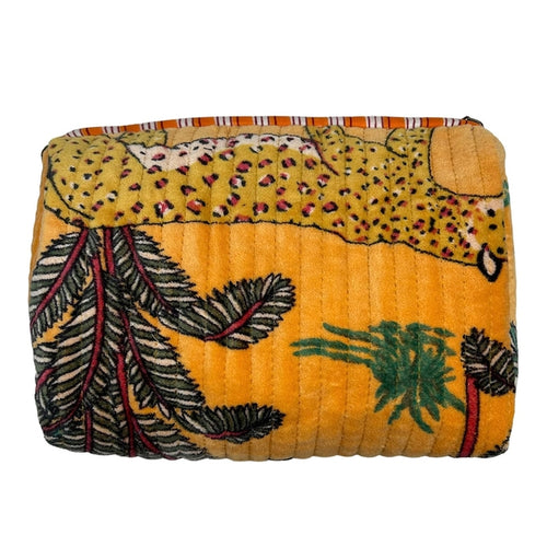 Madagascar Make Up Bag in Gold