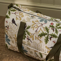 Orchard Birds Quilted Weekend Bag