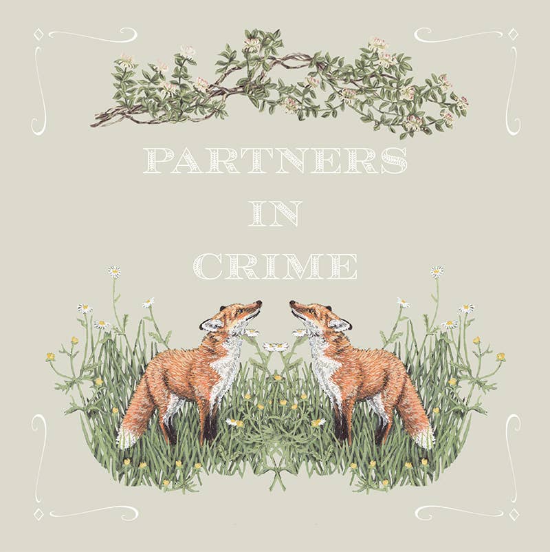 Partners in Crime (Foxes) | Occasions Card | Couples Card