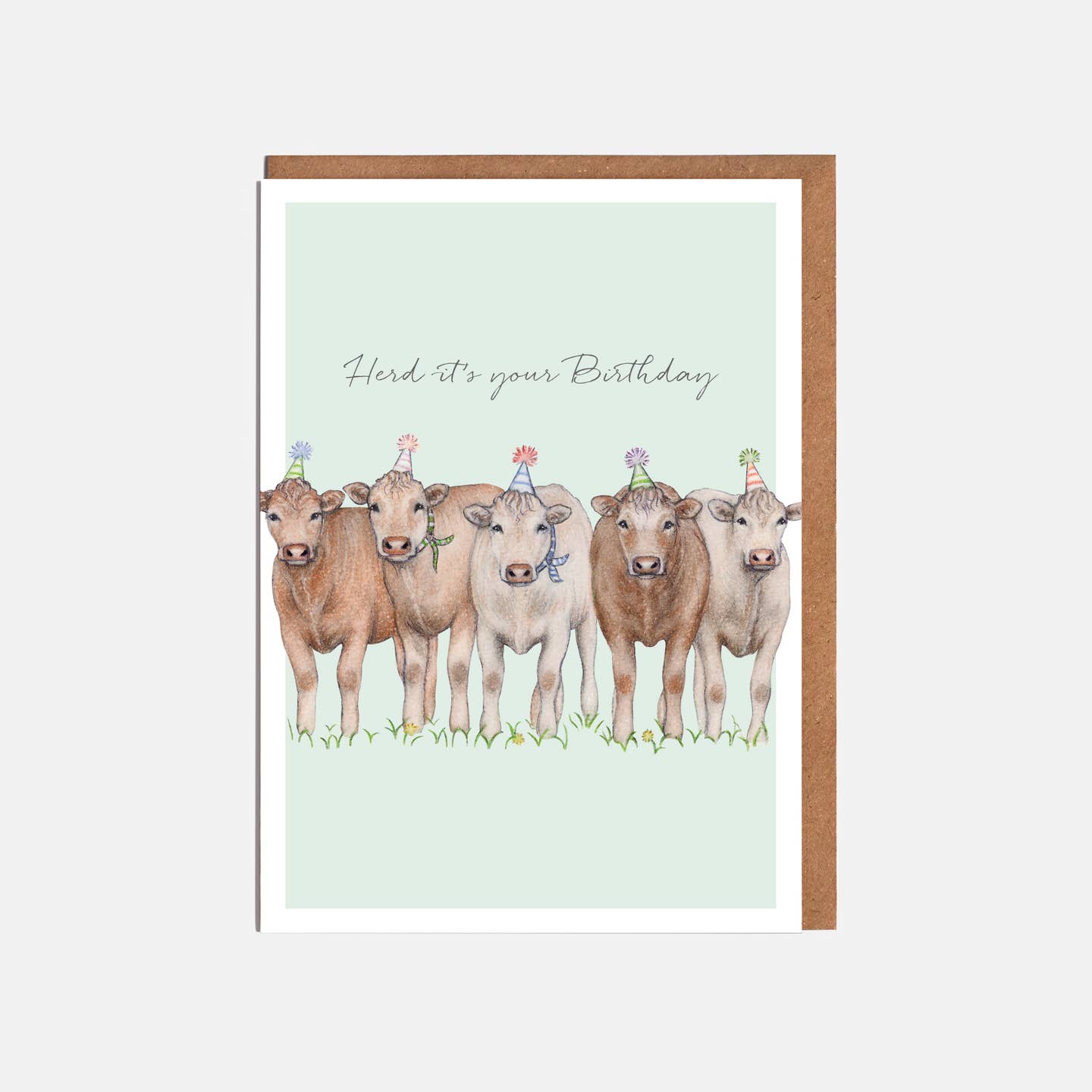 Herd of Cows Birthday Card - 'Herd It's Your Birthday'