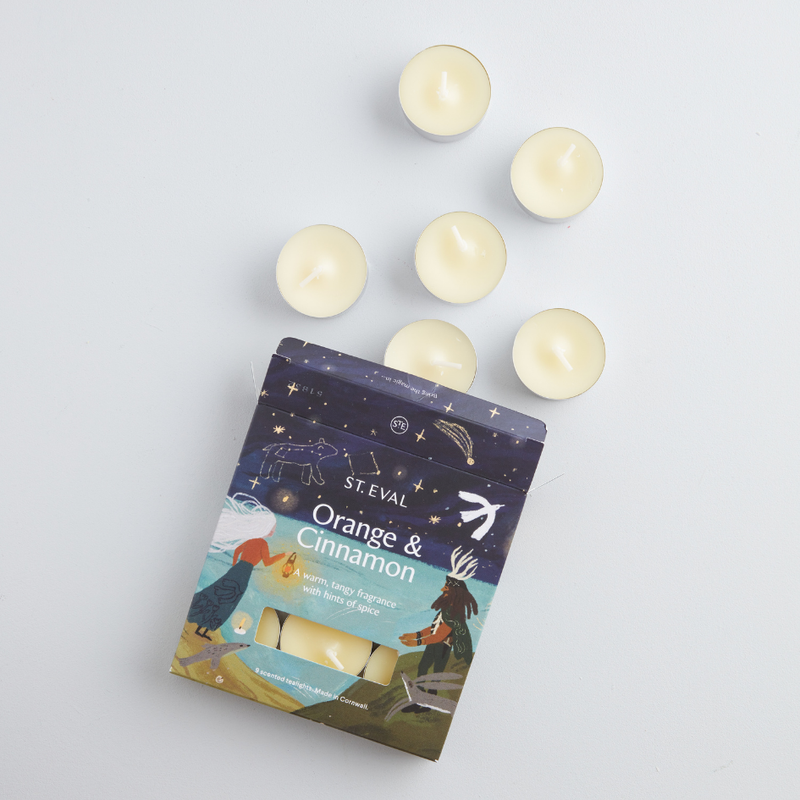 Orange & Cinnamon Scented Christmas Tealights