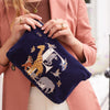 Alphabet Navy Everyday Pouch - choose your initial