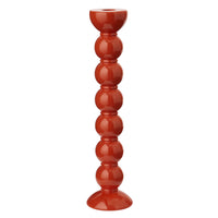 Addison Ross - Extra Tall Orange Bobbin Candlestick - 33cm