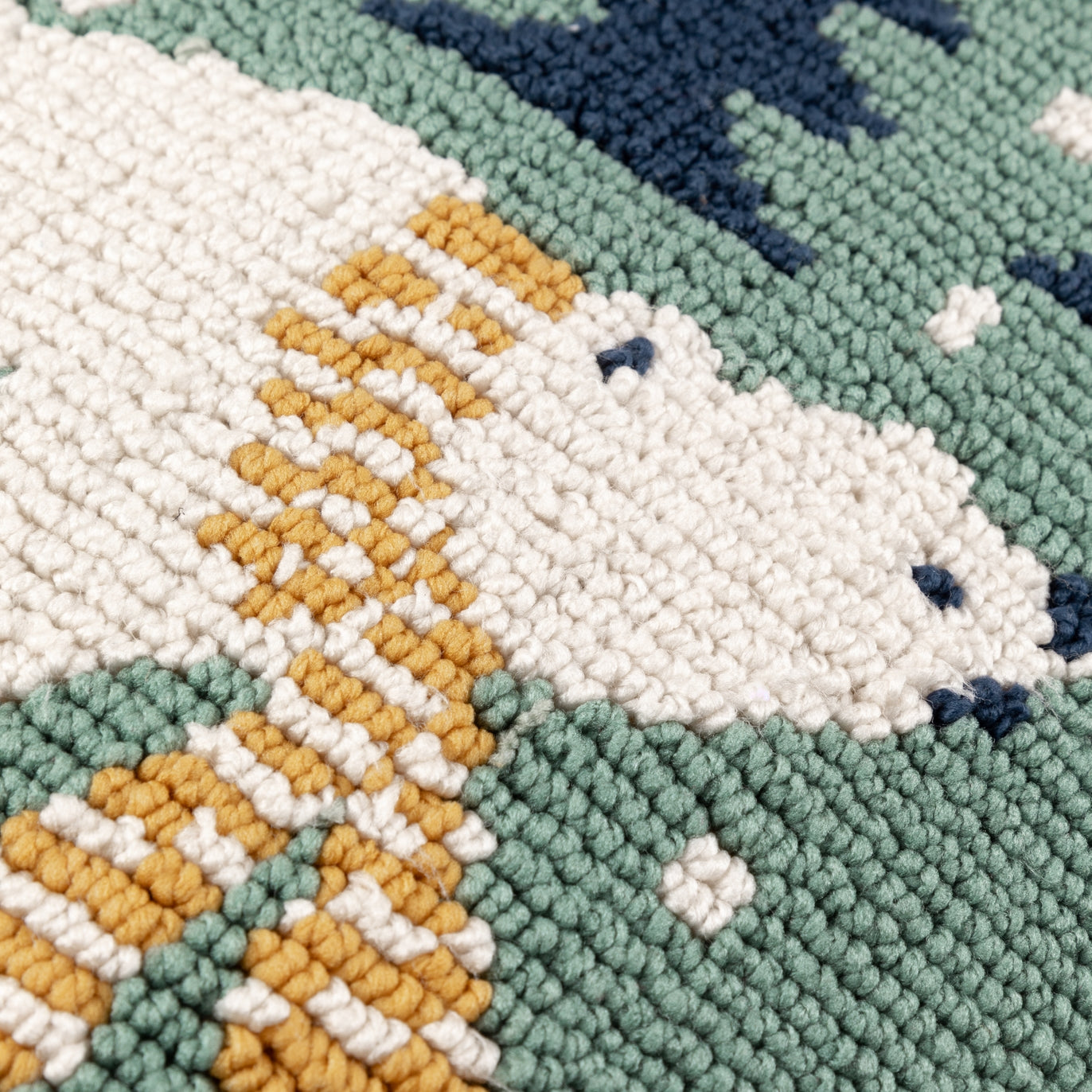 Polar Bear Frosty Blue Cushion