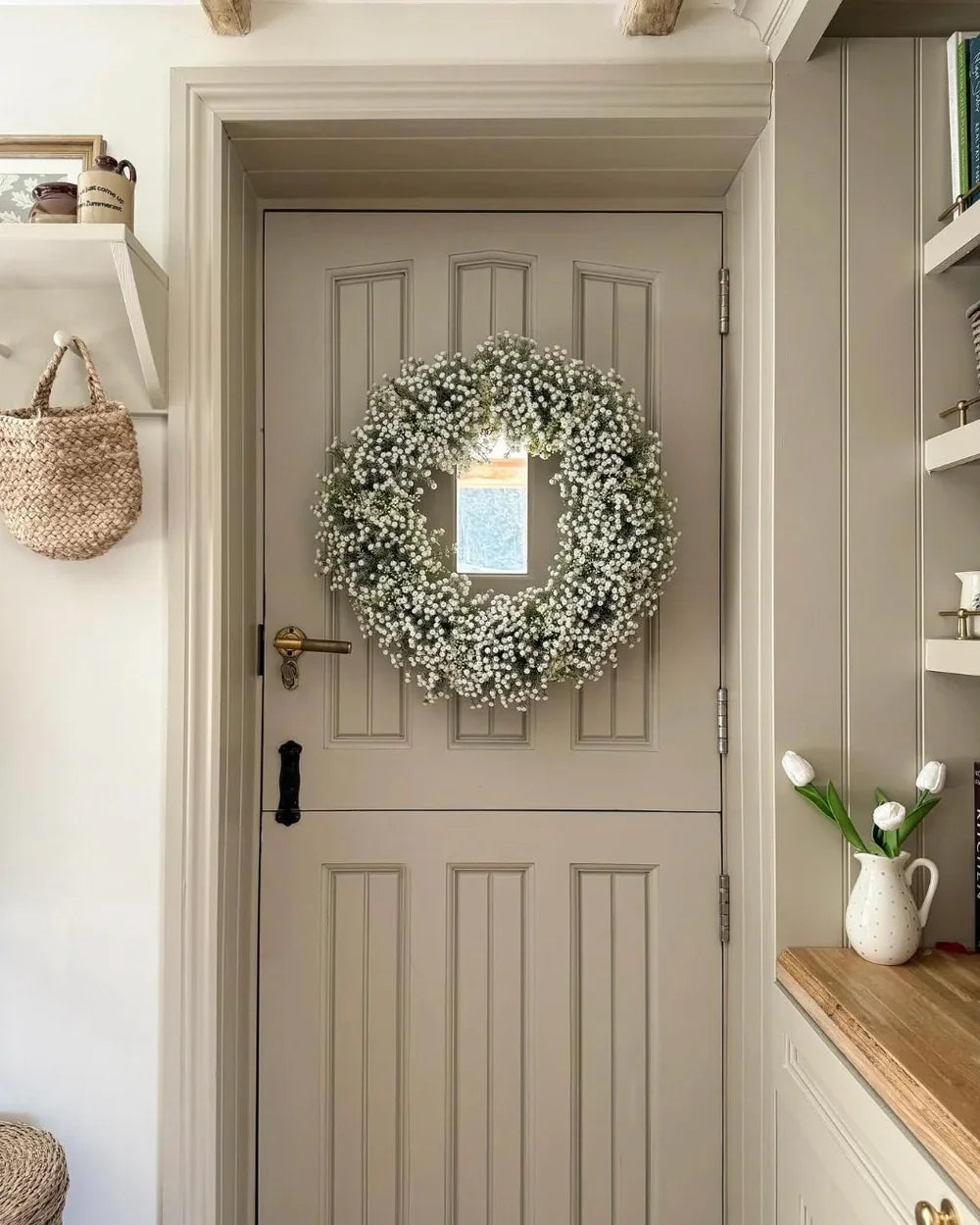 White Gypsophila Wreath (40cm)