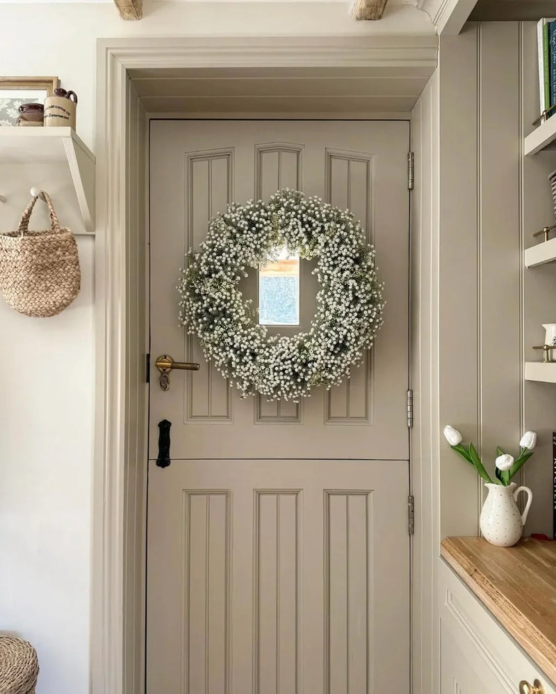 White Gypsophila Wreath (40cm)