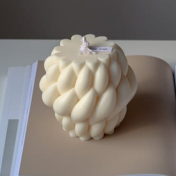 Large Knitted Chunky Candle