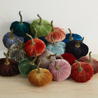 Small Velvet Pumpkins in 7 colourways