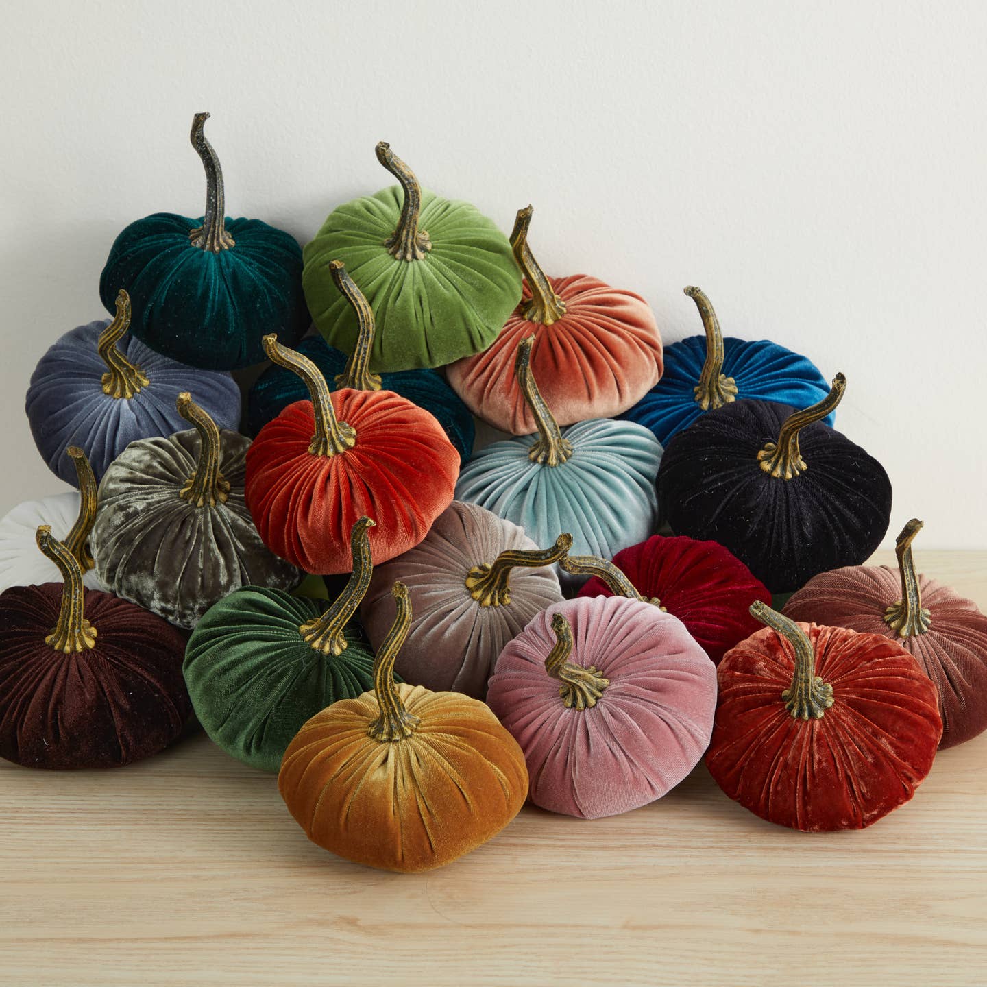 Small Velvet Pumpkins in 7 colourways