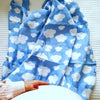 Muslin Swaddle Baby Blanket ~ Clouds & Blue Sky