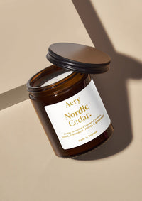 Nordic Cedar Scented Jar- Cedar Cinnamon and Bergamot