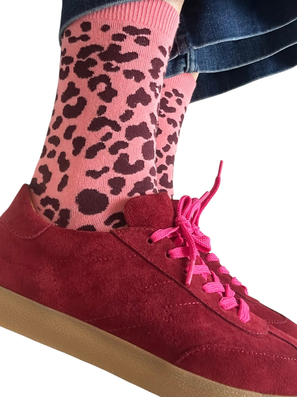 Leopard Print Socks ~ in 7 colourways