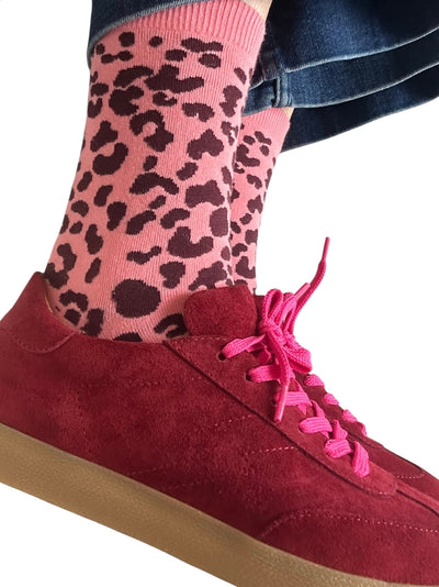 Leopard Print Socks ~ in 7 colourways