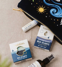 Velvet Cosmetic Pouch - Wild Atlantic Ocean