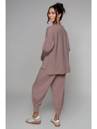 Supersoft Cuffed Sweatpant in Taupe