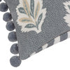 Sessile Leaf Printed Cushion Cover in Delph Blue