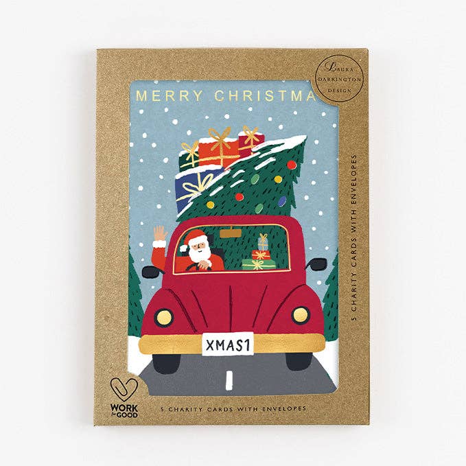 Fun Santa Charity Christmas Card Pack
