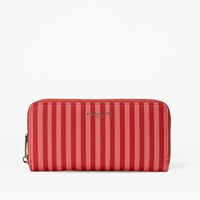 Aria Purse in a Red & Pink Stripe Design