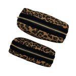 Leopard Print Make-Up Bag & Gold Palm Tree Pin