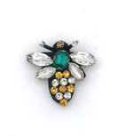 Jewellery Travel Pot in Marine with Queen Bee Brooch