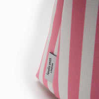 Lola Washbag in Pink and White Stripes