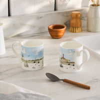 Coastal Boats Scene Mug