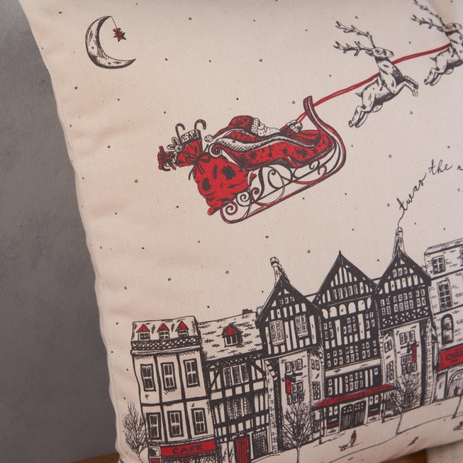 Santa's Sleigh Cushion Cover