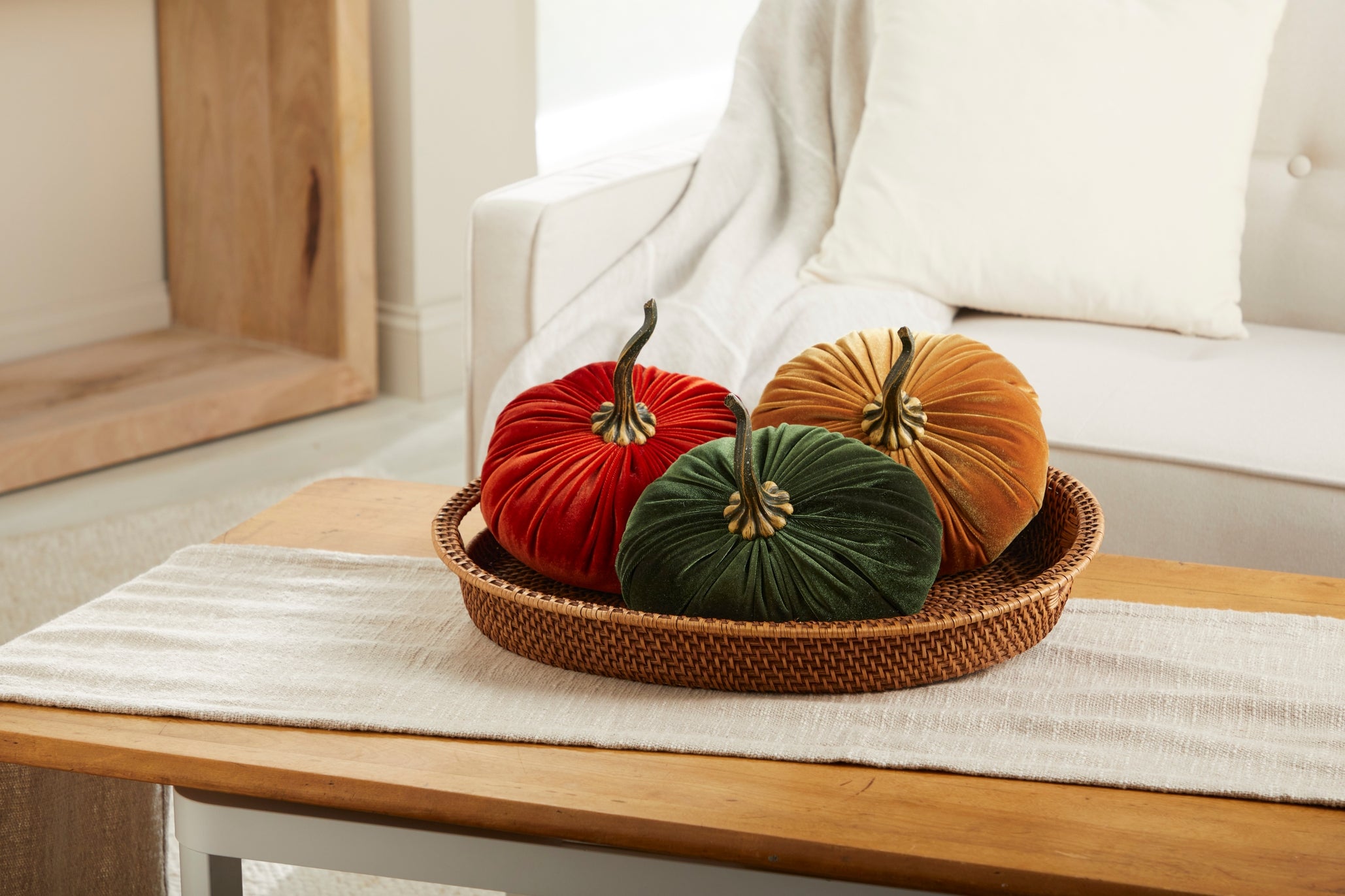 Small Velvet Pumpkins in 7 colourways