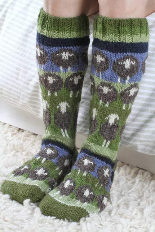 Long Wool Sheep Socks