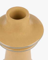 Stoneware Candlestick Holder - Mustard