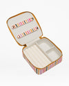 Square Jewellery Case in Abstract Lines