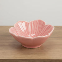 Ceramic Flower Bowl ~ in Green or Pink