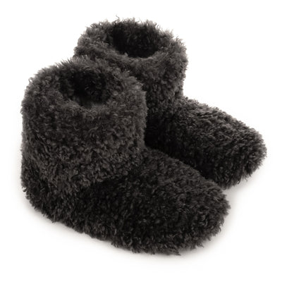 Slipper Boots – Black or Cream Faux Sheepskin