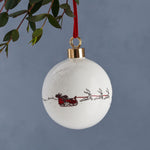 Santa's Sleigh Fine Bone China Bauble