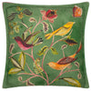 Holland Park Hedgerow Birds Cushion Cover ~ in Green