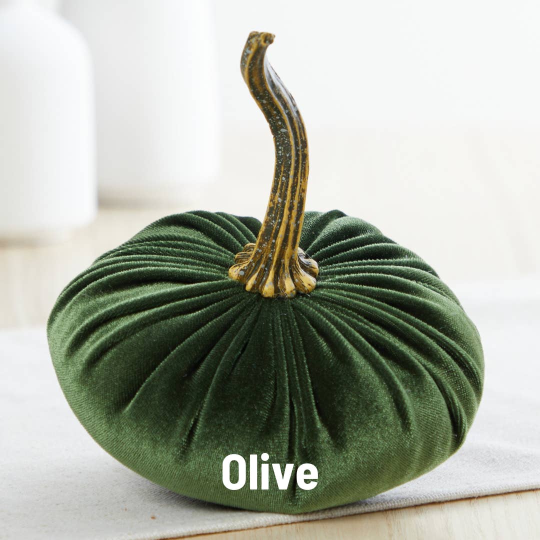Small Velvet Pumpkins in 7 colourways