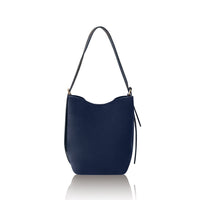 Italian Genuine Leather & Suede Bucket Shoulder Bag ~ in 3 Autumnal Colours