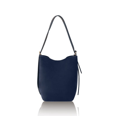 Italian Genuine Leather & Suede Bucket Shoulder Bag ~ in 3 Autumnal Colours