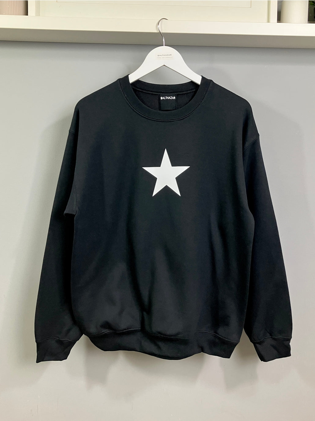 Star Sweatshirt – Mid Grey or Navy