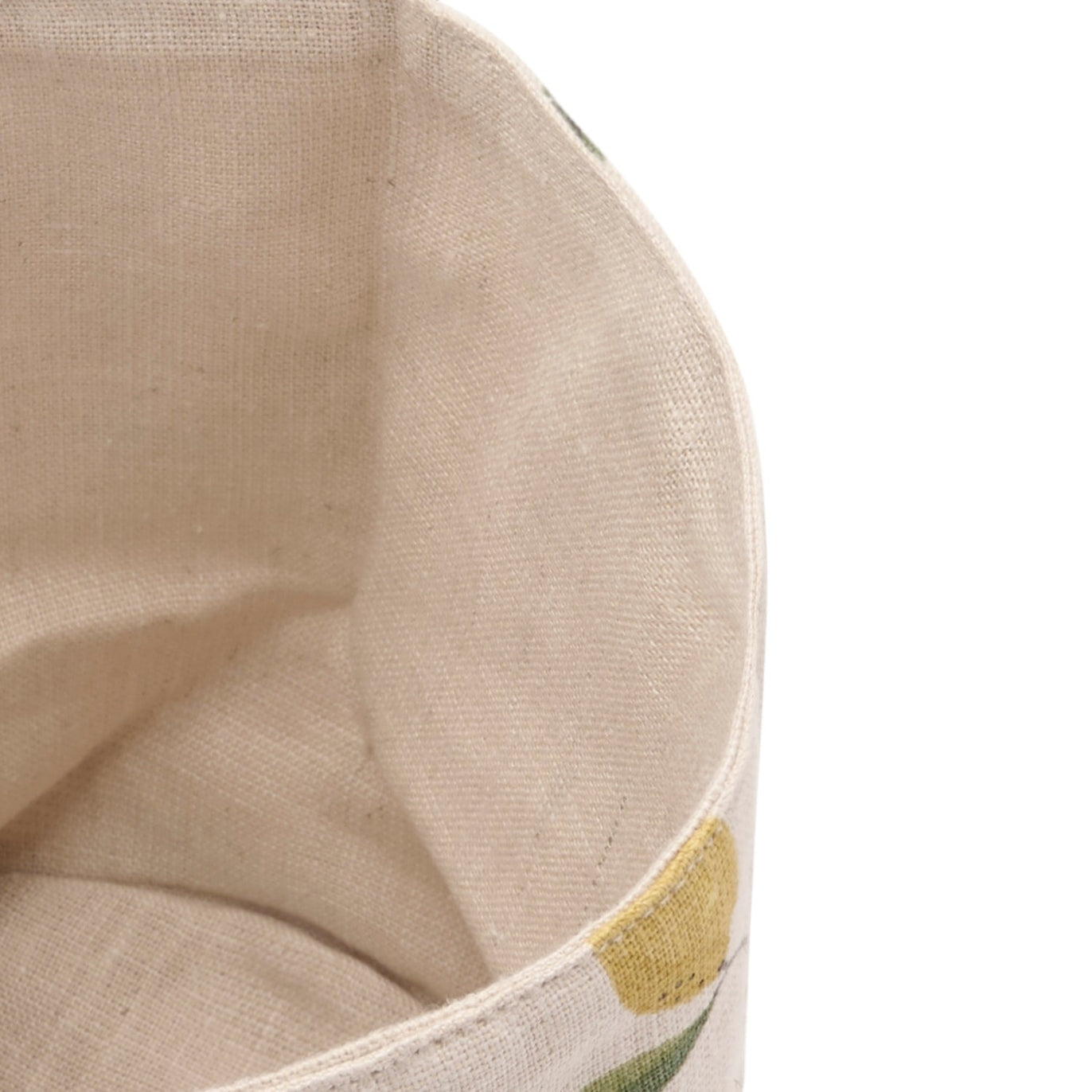 Lemons Linen Bread Baskets (Set of 2)